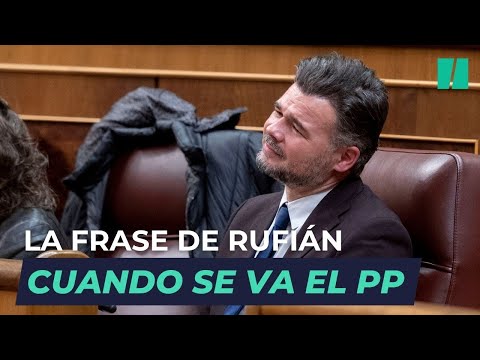 RUFIÁN va a comparecer en el CONGRESO, ve la bancada de Vox y PP vacía y deja ESTA FRASE