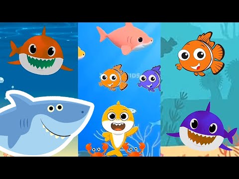 Baby Shark runaway under seaworld with Dolphin octopus Animals Sea | Kids song video