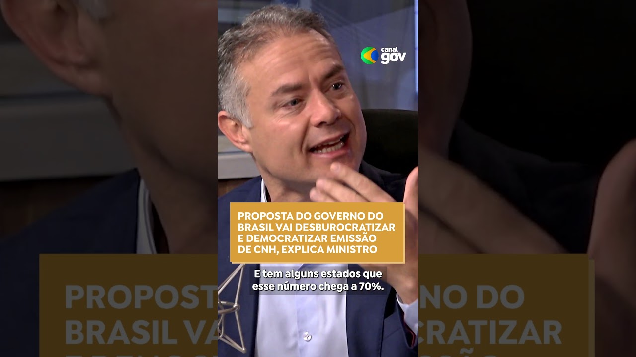 Proposta do Governo do Brasil vai desburocratizar e democratizar emissão de CNH explica ministro