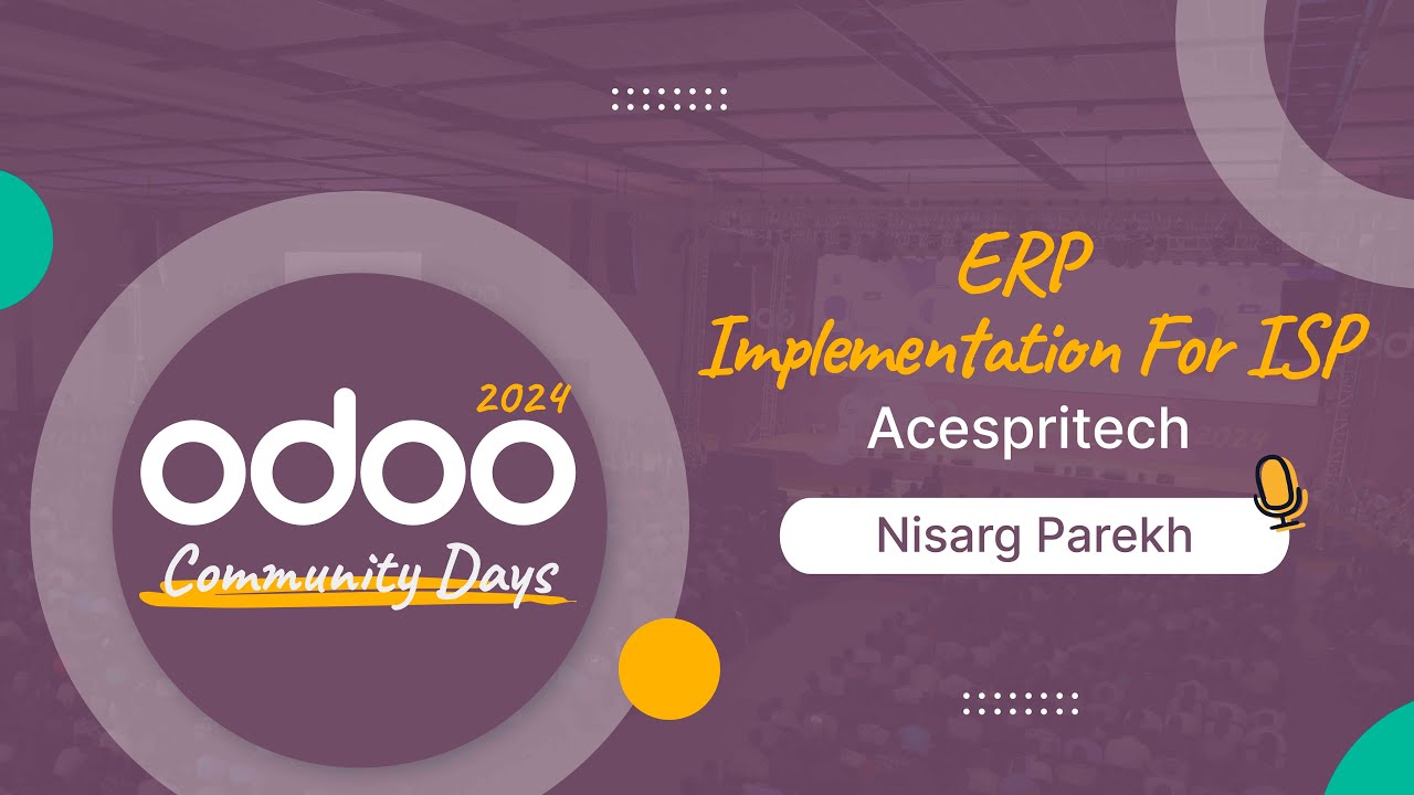 ERP Implementation For ISP(Internet Service Provider) | Acespritech | Nisarg Parekh | 30.08.2024

Discover the core challenges and solutions in managing ISP operations with Odoo. From accurately tracking physical inventory ...
