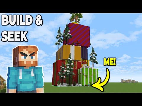 Build & Seek : I Trapped my Friends in Presents in Minecraft!