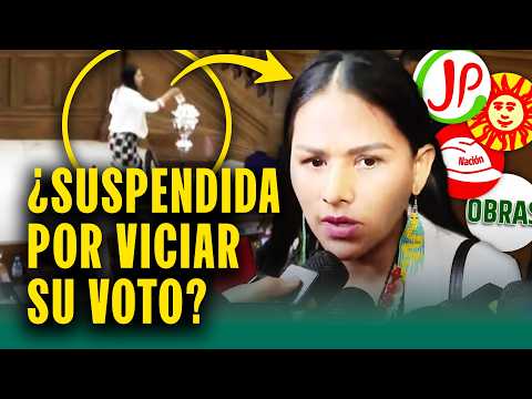 Juntos por el Perú suspende a senadora: La investigan por presunto voto viciado en elecciones