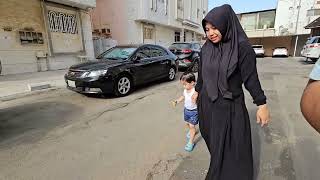 Cari sarapan pagi di arab saudi bareng anak istri @NengMputTea