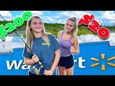 $20 vs $200 WALMART FISHING CHALLENGE on Grandpa's 100 year old boat!