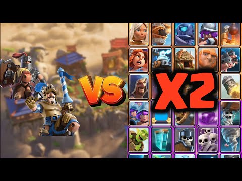 PRINCE + DARK PRINCE VS EVERY CARD X2 | Clash Royale