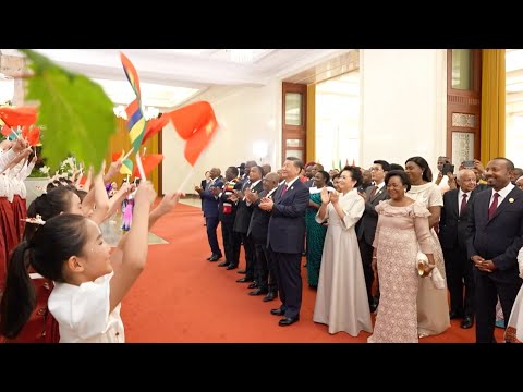 Chinese children perform 'Waka Waka' to welcome international guests at FOCAC summit