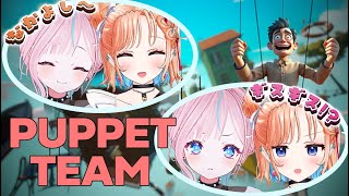 【 #PuppetTeam 】#みりれん 続！！！！1体のパペットを2人で操る！【 卯依れん / Vtuber / 七星みりり 】