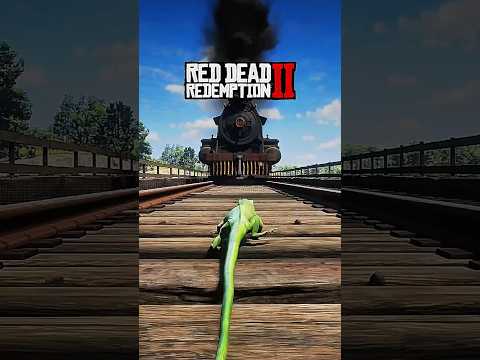 Que ANIMAIS Podem Passar Por Baixo do TREM em RDR2? 😨 #shorts