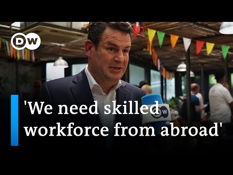 German minister wants to encourage skilled professionals from India to come to Germany | DW News