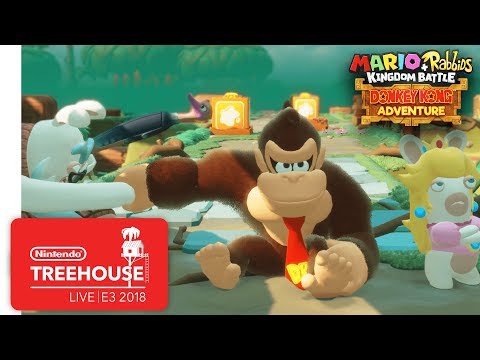 Mario + Rabbids Kingdom Battle: Donkey Kong Adventure Gameplay - Nintendo Treehouse: Live | E3 2018