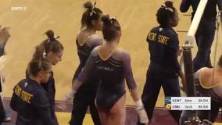 College Gymnastics - 2018-02-18 - Central Michigan vs Kent State