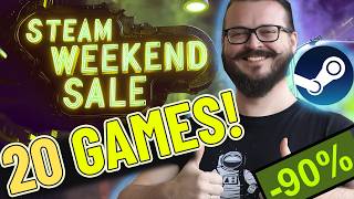 Steam Weekend Sale! SAVE up to -90%! 20 AWESOME Must-Try Games! 🎮🕹️👾
