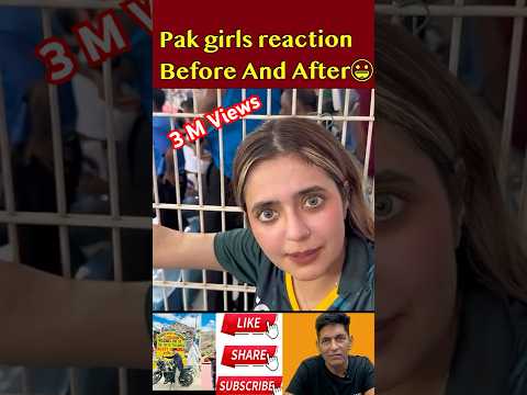 Cute Pak Girl Reaction 😀 #shorts #liveindvspakmatch #pakmediacrying #pakpublicreaction #asiacup2025