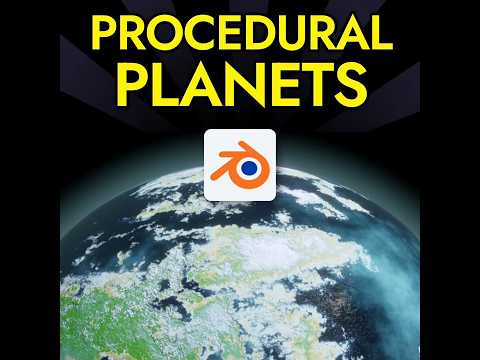 A FREE Procedural Planet Shader (for Blender)! 🌍 #advent #xmas #gift