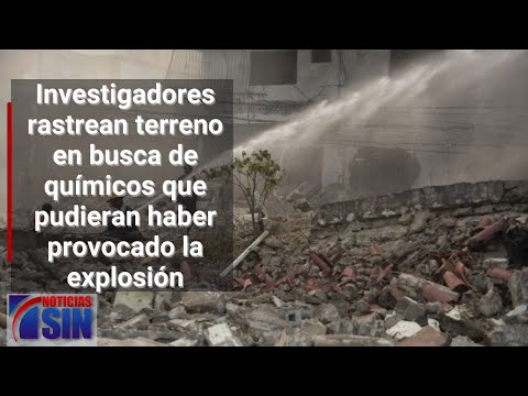 Investigadores rastrean terreno en busca de químicos que pudieran haber provocado la explosión