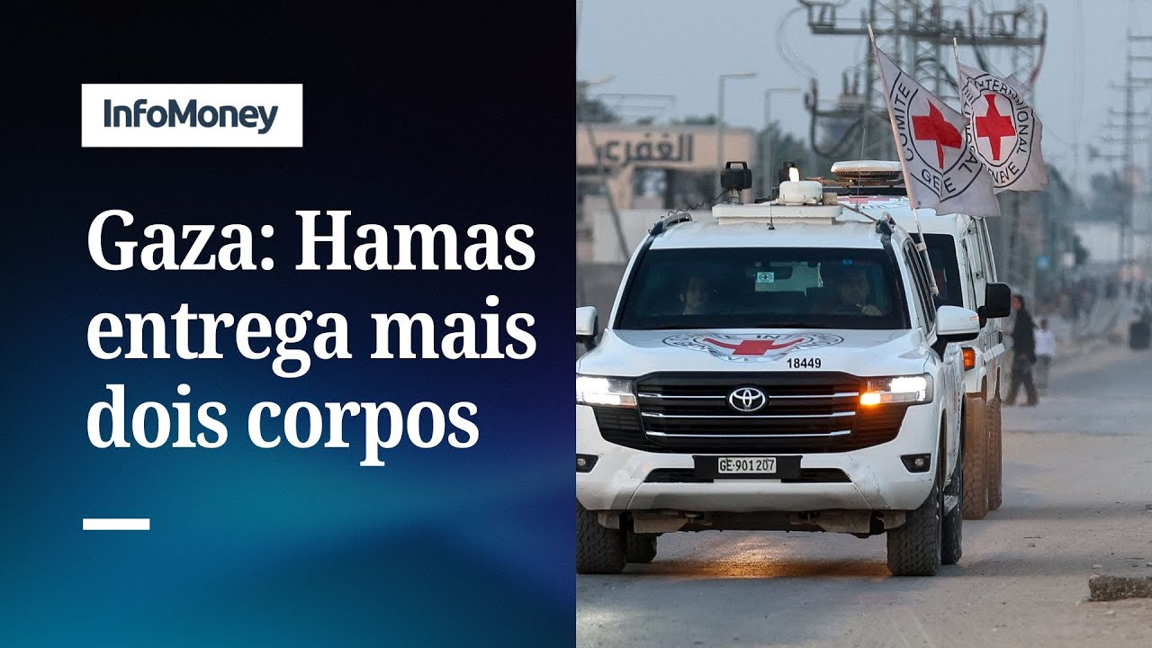 Hamas entrega dois corpos de reféns israelenses em meio a ataques e tensão em Gaza | InfoMoney News  TV Online Hamas entrega dois corpos de reféns israelenses em meio a ataques e tensão em Gaza | InfoMoney News