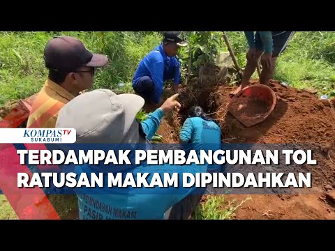 Terdampak Proyek Pembangunan Tol Bocimi Ratusan Makam Dipindahkan