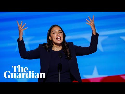 Alexandria Ocasio-Cortez offers spirited attack on Donald Trump at DNC