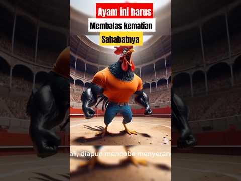 ayam ingin membalas kekalahan sahabatnya #kucingberotot #tentangkucing #cat #catlover