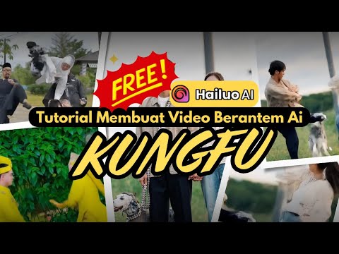 CARA EDIT VIDEO BERANTEM AI KUNGFU VIRAL TIKTOK DI HAILOU AI GRATIS