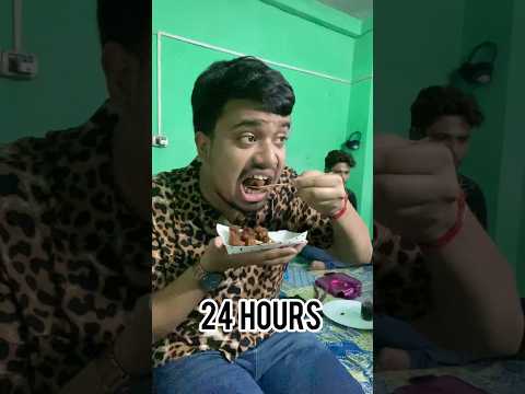Eating Only Absolutely Free Food for 24 Hours 🥗 #food #challenge #shorts