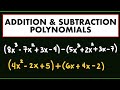 Addition and Subtraction of Polynomials