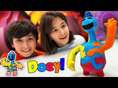 Figura de Plastilina y Squishy de Doey con Dani y Evan