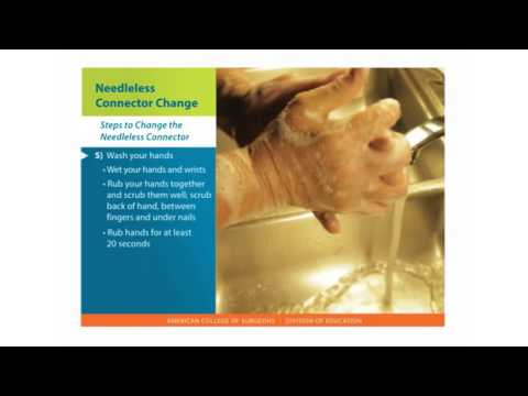 Central Lines Skills: Needleless Connector Change