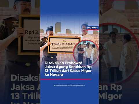 Video thumbnail Disaksikan langsung oleh Presiden Prabowo Subianto, Jaksa Agung ST Burhanuddin menyerahkan uang peng