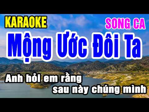 Karaoke Mộng Ước Đôi Ta Song Ca Nhạc Sống gia huy beat