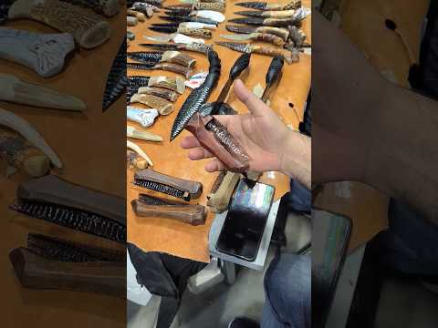 Нож Обсидиановый Малый Складной от Мастерская Ножи Каменного Века. Клинок 2024 Мск