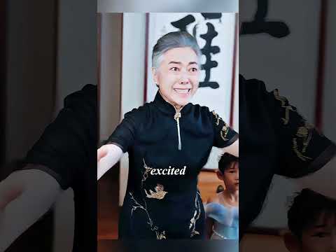 The girl used her magical power to save the fainted old man.