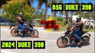 2024 KTM Duke 390 vs BS6 Duke 390 : Comparison | Which is Taller, Louder, Faster ? | Bigbangbiker