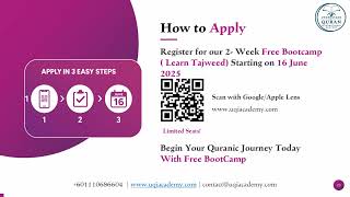 Free Tajweed BootCamp | Introduction of Tajweed | By, Dr. Abdulazeez Abdulraheem