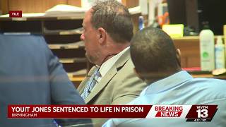 YouTube video thumbnail: Youit Jones Sentenced to Life in Prison for 2022 Birmingham Murder