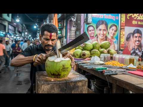 "Making Indore’s Legendary Coconut Crush | Street Style Drink!"