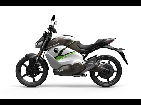 Super Soco TS Street Hunter & TC Wanderer Electric Motorcycle Static Review - 4k : Green-Mopeds
