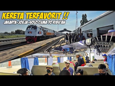 KERETA IDAMAN BACKPACKER !! DARI JAKARTA KE JOGJA & SOLO CUMA 70 RIBU'AN, ANGKUT HAMPIR 1000 ORANG