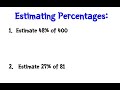 Estimating and Solving Percent Problems Mentally