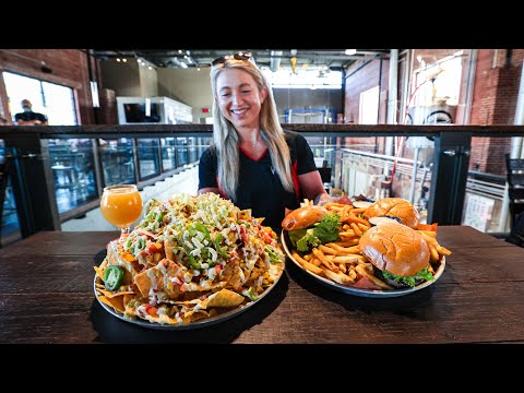 This Florida Brewery Combined 2 MASSIVE Platters Into A Food Challenge.. so I tried to eat it all.