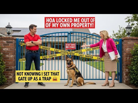 HOA Locked Me Out of My Own Property—Not Knowing I Set That Gate Up as a Trap