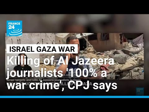 YouTube video thumbnail: Killing of Al Jazeera Journalists Is '100% a War Crime', CPJ Regional Director Says