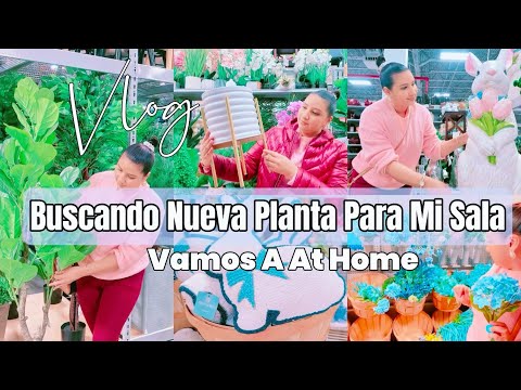 BUSCANDO NUEVA PLANTA PARA MI SALA/COMPRAS EN AT HOME#Vlogs2025