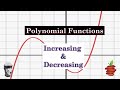 Increasing and Decreasing Functions