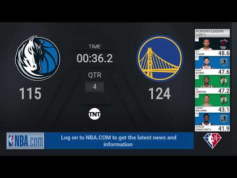 Mavericks @ Warriors | #NBAConferenceFinals presented by Google Pixel on TNT Live Scoreboard video clip
