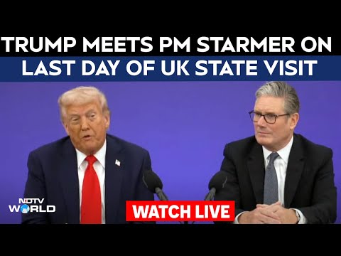 Trump Starmer LIVE | Trump meets PM Starmer on last day of UK state visit