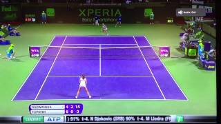 Radwanska's Amazing Shot