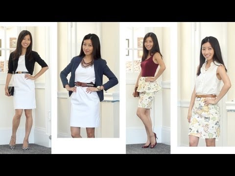 Summer Fashion Favorites for Work & Casual: White Dress & Printed Skirt