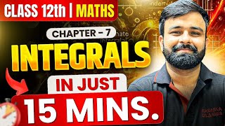 Integrals Chapter 7 Class 12 Math Complete Chapter in Just 15 minutes