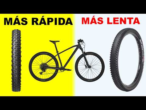 BICICLETA MTB MÁS RÁPIDA O LENTA.  Así influyen los tacos de los neumáticos.